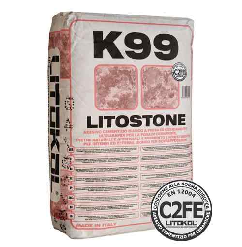 LITOSTONE K99 - цементный клей быстрого схватывания и высыхания. K990025