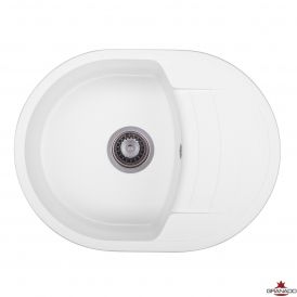 Кухонные мойки Мойка Malaga White
 610х465х200