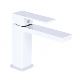 Змішувач для раковини Gemini QTGEM270CRW45675 Chrome/White Qtap