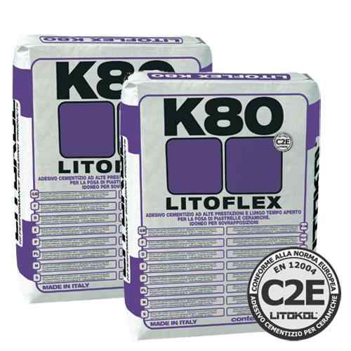 LITOFLEX K80 - цементный клей. K80B0025