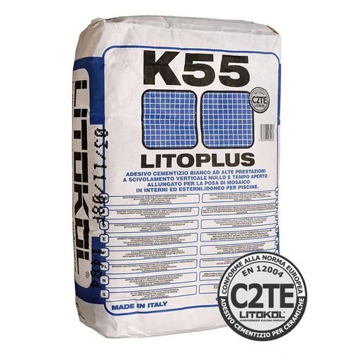 LITOPLUS K55 - цементный белый клей. K550025